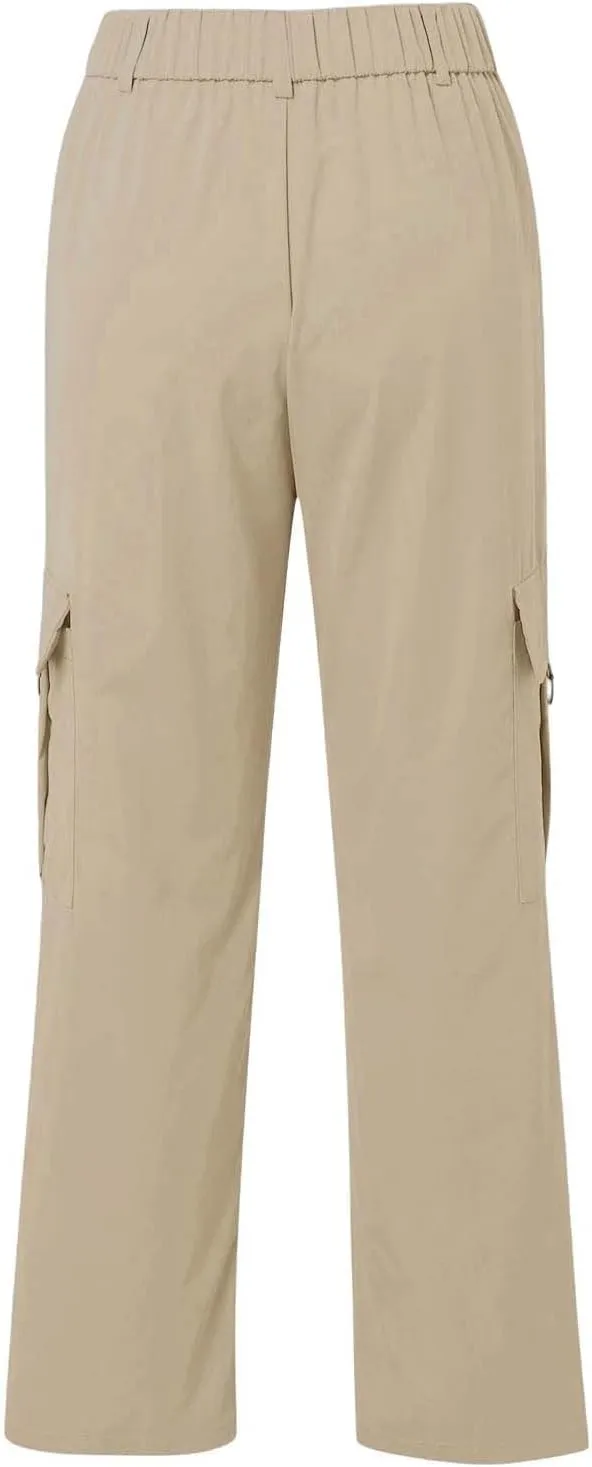 Y2K Cargo Pants for Women Teen Girl Baggy Elastic High Waisted Casual Parachute Pant Straight Leg Streetwear Trousers