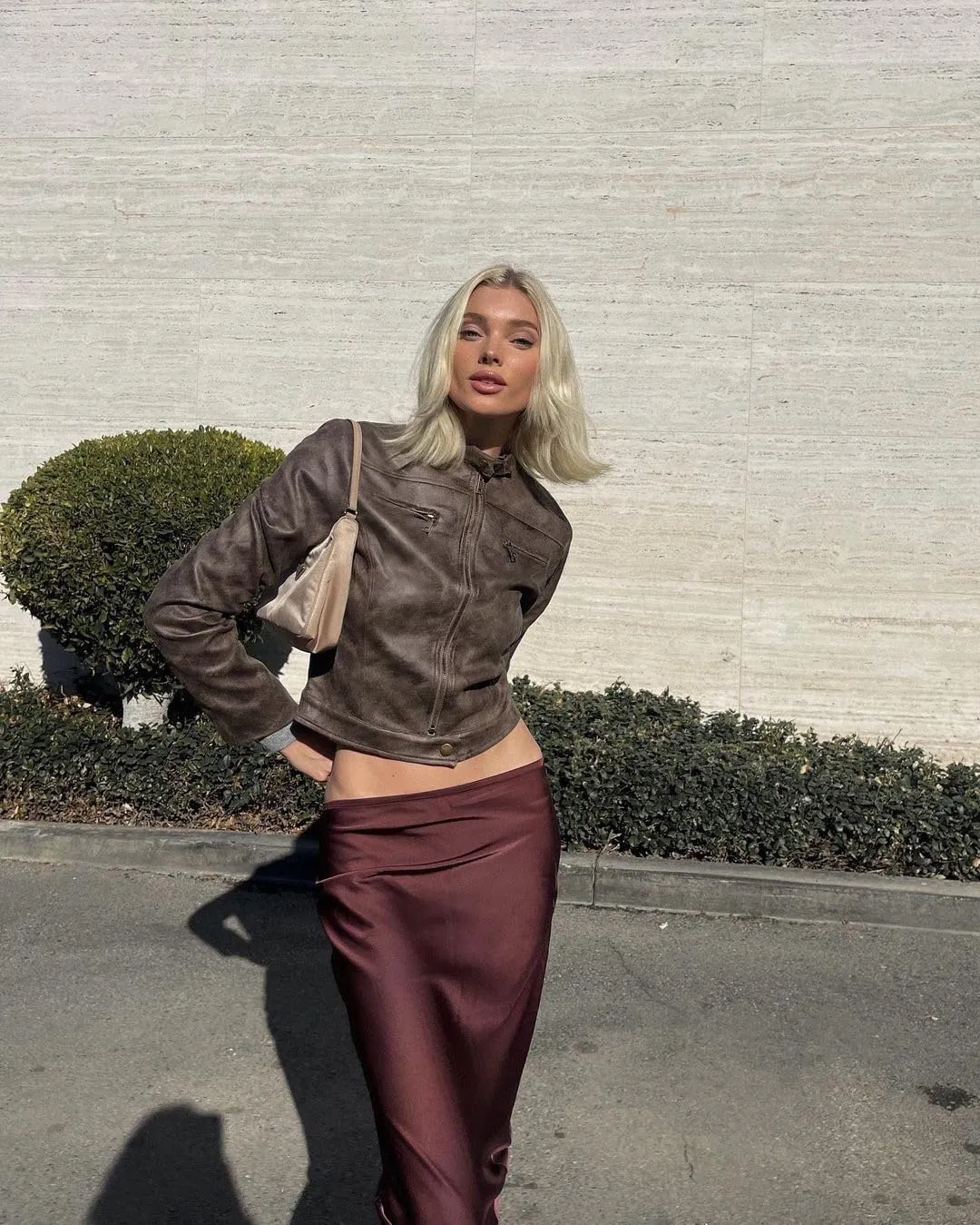 YELLOOP Leather Bomber Jacket Faux Leather Jacket Women Cropped Leather Jacket Vintage Leather Jacket Y2k