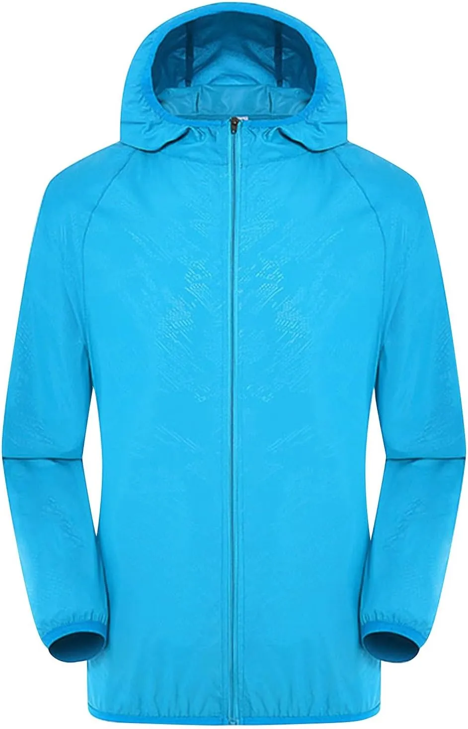 ZYXTIM Waterproof Rain Coat Unisex Sun Protection Lightweight Packable Quick Dry Hiking Windbreaker Oversize Workout Jackets